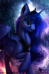 Princess Luna- Rainy Night