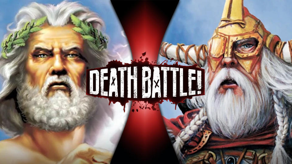 Zeus vs. Odin by OmnicidalClown1992 on DeviantArt