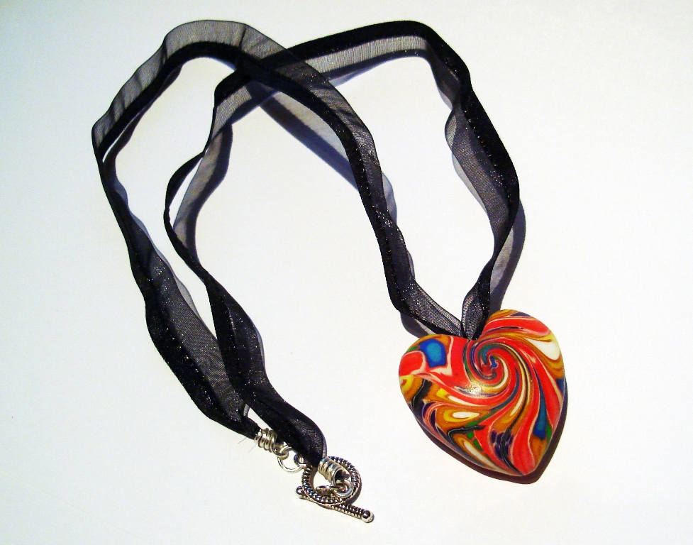 Swirly heart necklace....