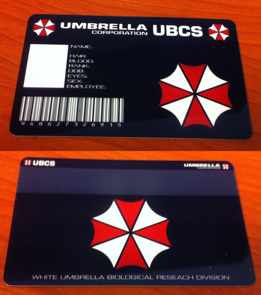 Umbrella Corporation Card