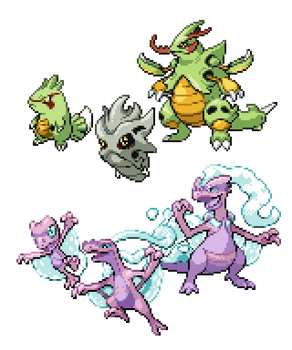 Commission - Regional Pokemon Sprites