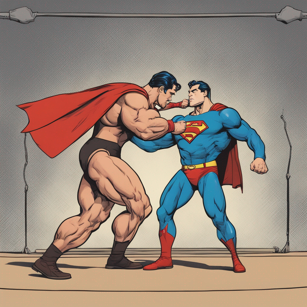 Superman Samson Superman , muscle man, wrestling, domination by jurandi on DeviantArt