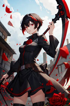 RWBY Ruby Rose in an alternate universe