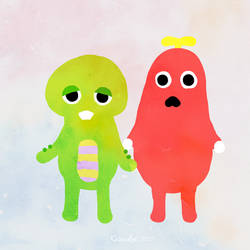 Gachapin and Mukku