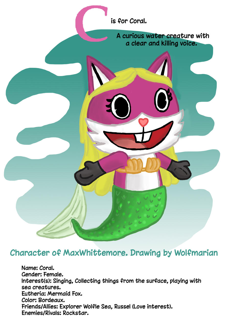 Art Trade with MaxWhittemore. HTF OC Coral. by wolfmarian on DeviantArt