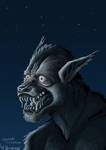 Caliebre Werewolf Portrait (Spaniard Twitcher) by Wolfmarian