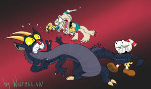 Beast Duel, Mugman as werewolf