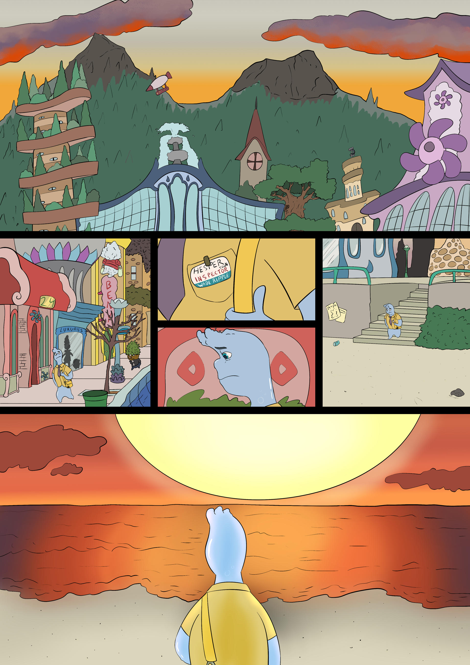 Elemental Werewolf Comic, page 1. by Wolfmarian on DeviantArt