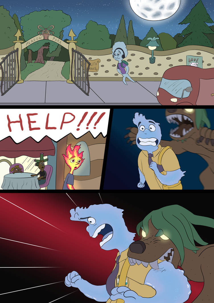 Elemental Werewolf Comic, page 9. by Wolfmarian on DeviantArt