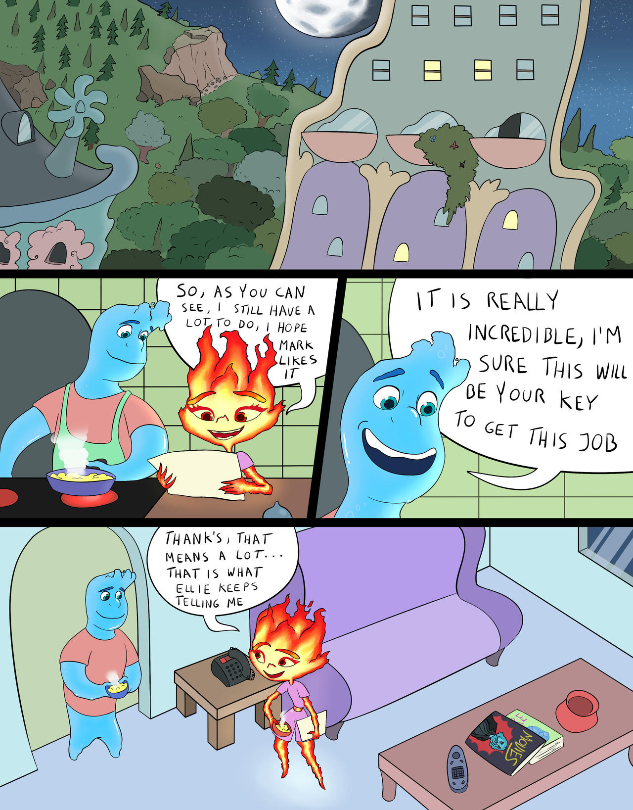 Elemental Werewolf Comic, page 25. by Wolfmarian on DeviantArt