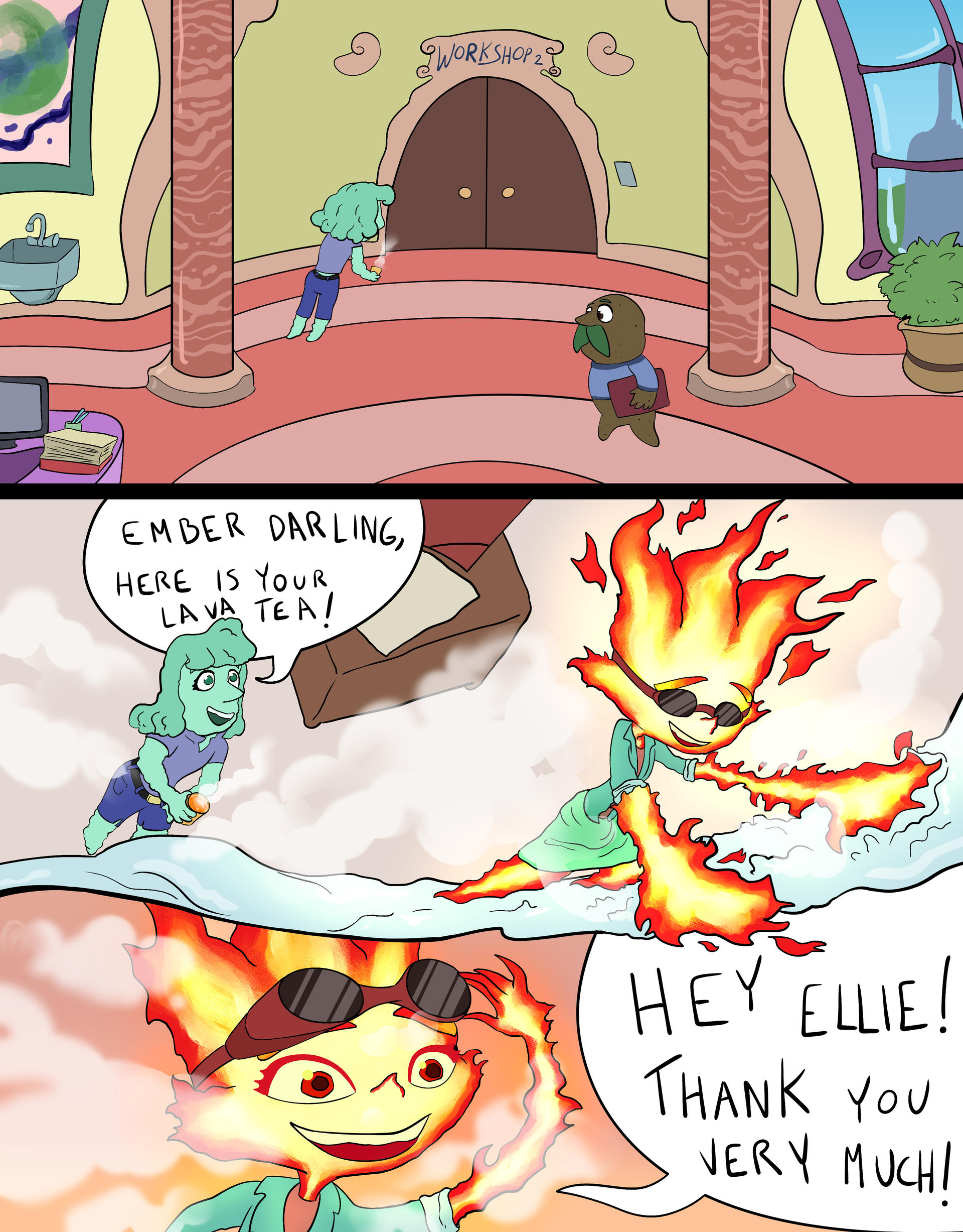 Elemental Werewolf Comic, page 39. by Wolfmarian on DeviantArt