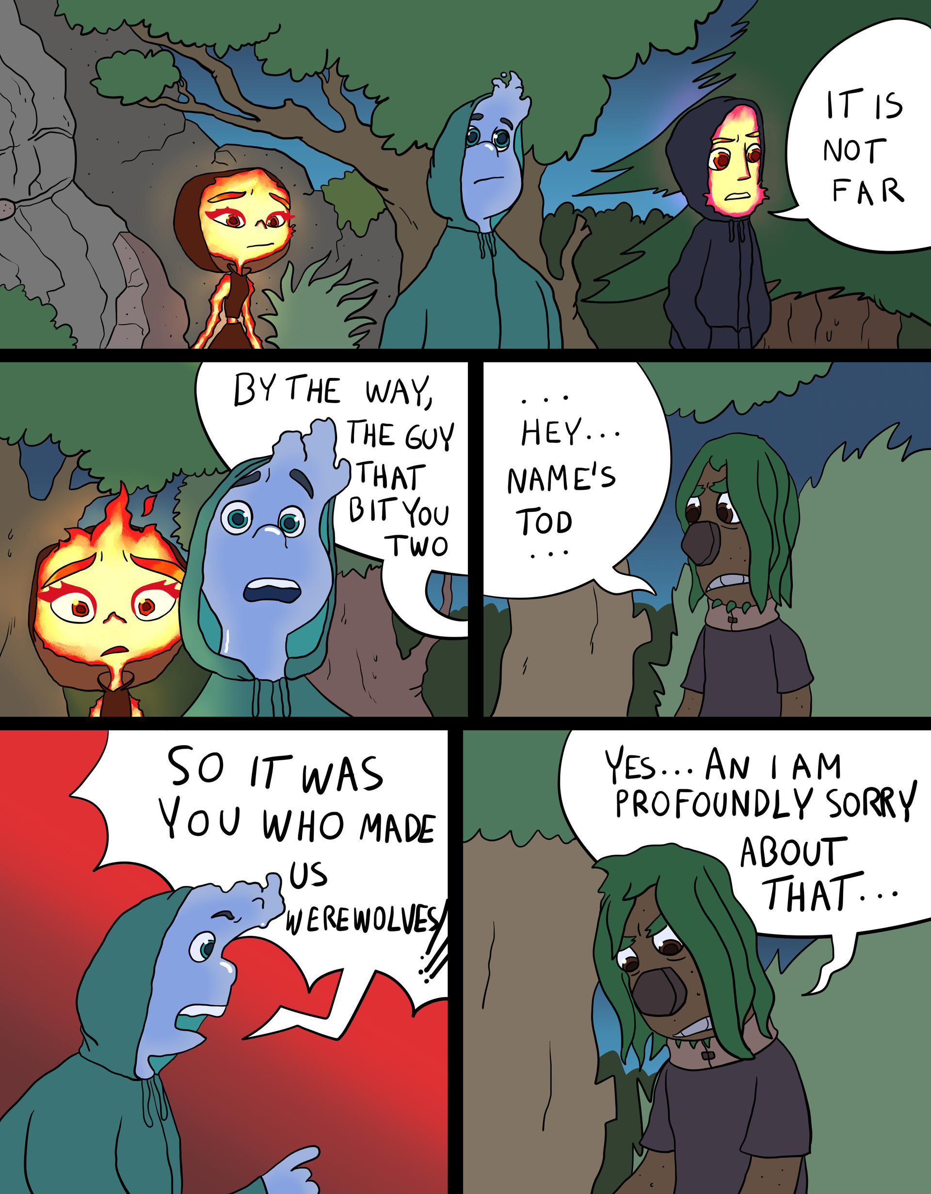 Elemental Werewolf Comic, page 96. by Wolfmarian on DeviantArt