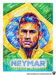 Portrait of Neymar Jr #1 by lazy-brush