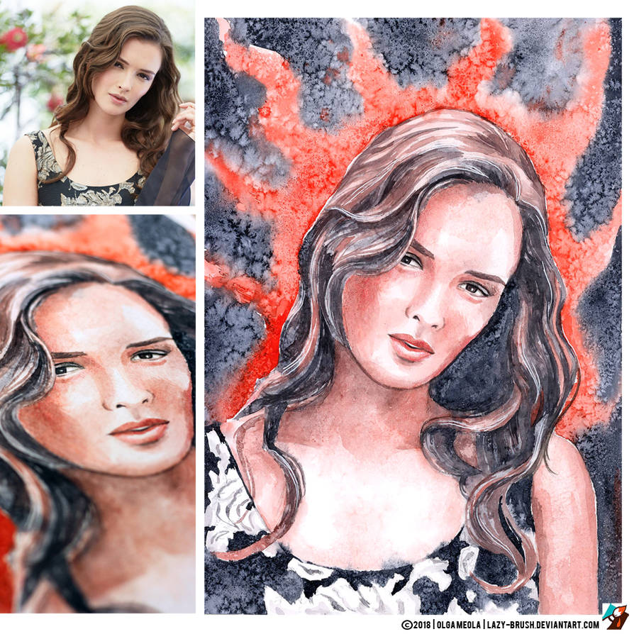 Portrait of Paulina Andreeva (photo vs portrait) by lazy-brush Portrait of Paulina Andreeva (photo vs portrait) by lazy-brush