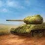 T34/85 soviet tank