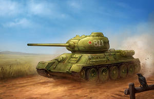 T34/85 soviet tank