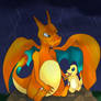 Charizard and Charmander