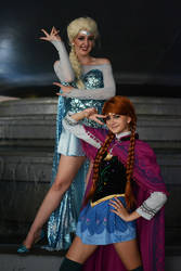 Sailor Anna and Sailor Elsa by ReaganKathryn