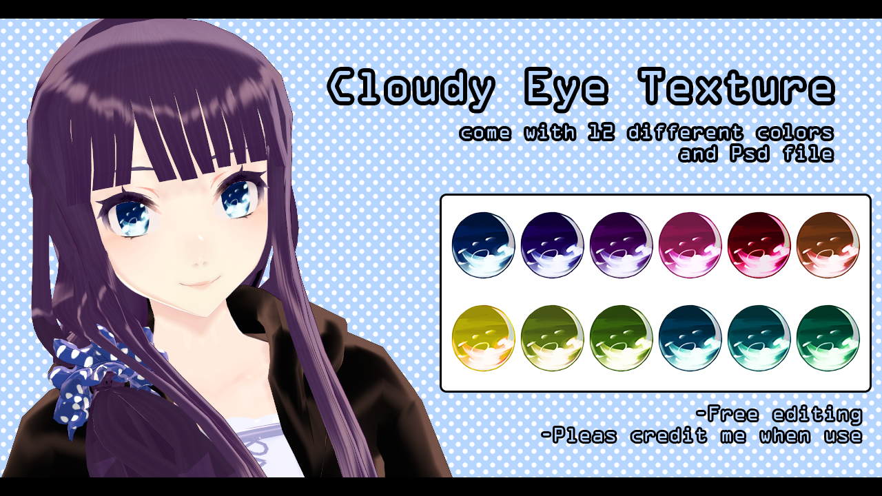 -MMD- Cloudy eye texture DL