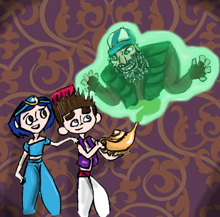 Normaline as Aladdin and Jasmine by danielaurista on DeviantArt