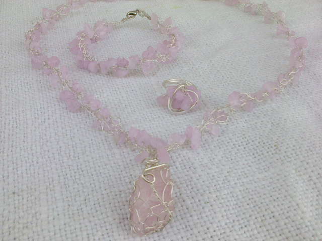 Rose quartz  set