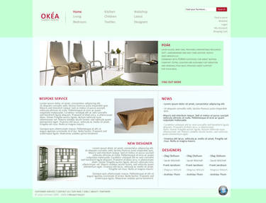 OKEA - Furniture Site Design