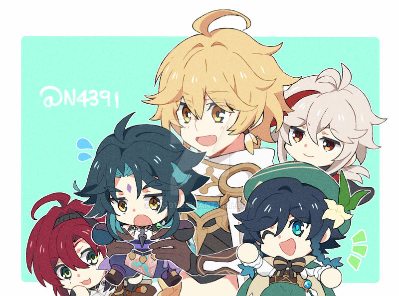 Genshin Anemo Boys by n4391 on DeviantArt