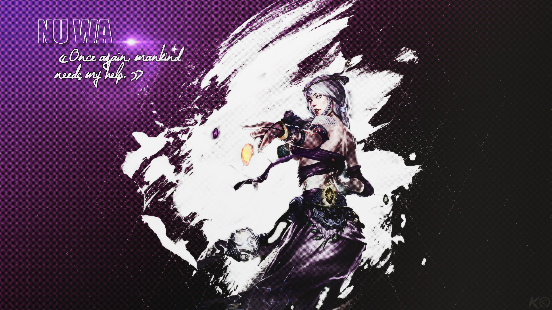 Amethyst Nu Wa SMITE Wallpaper