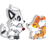 Zorua!Potato x Fennekin!Flora