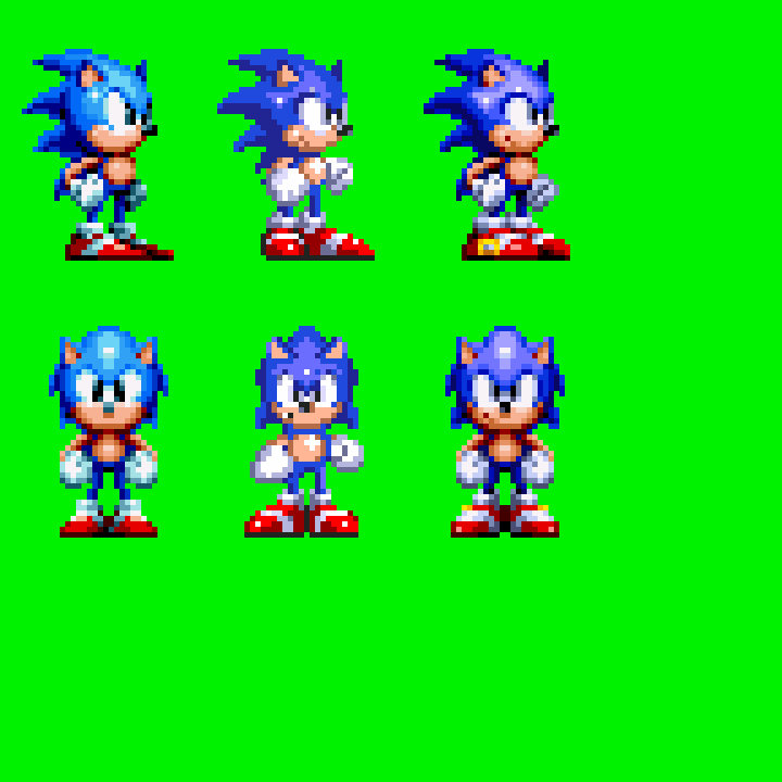S3 R3imagined: Sonic Sprites comparition by LukeAural2 on DeviantArt
