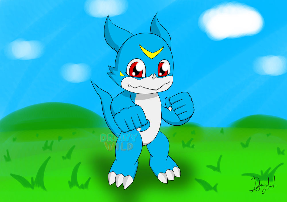 Buff Veemon V-mon (Veemon) by DrawyWild on DeviantArt