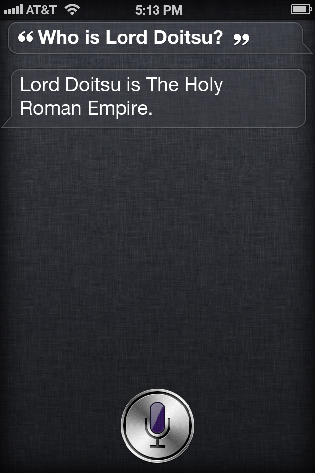 Thank you for agreeing, Siri