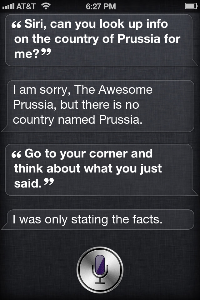 Siri, you're really starting to piss me off...