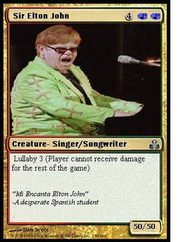 Sir Elton John magic card