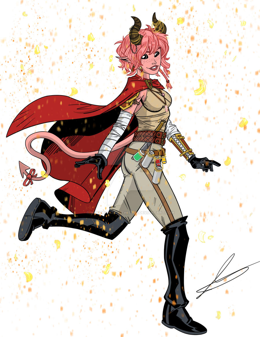 Nixie the Tiefling Fan art by wonderfully-twisted on DeviantArt