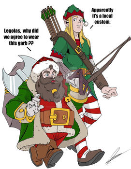Lord of The Rings Christmas Fan Art