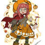 Pumpkin Spice Halloween halfling sorcerer