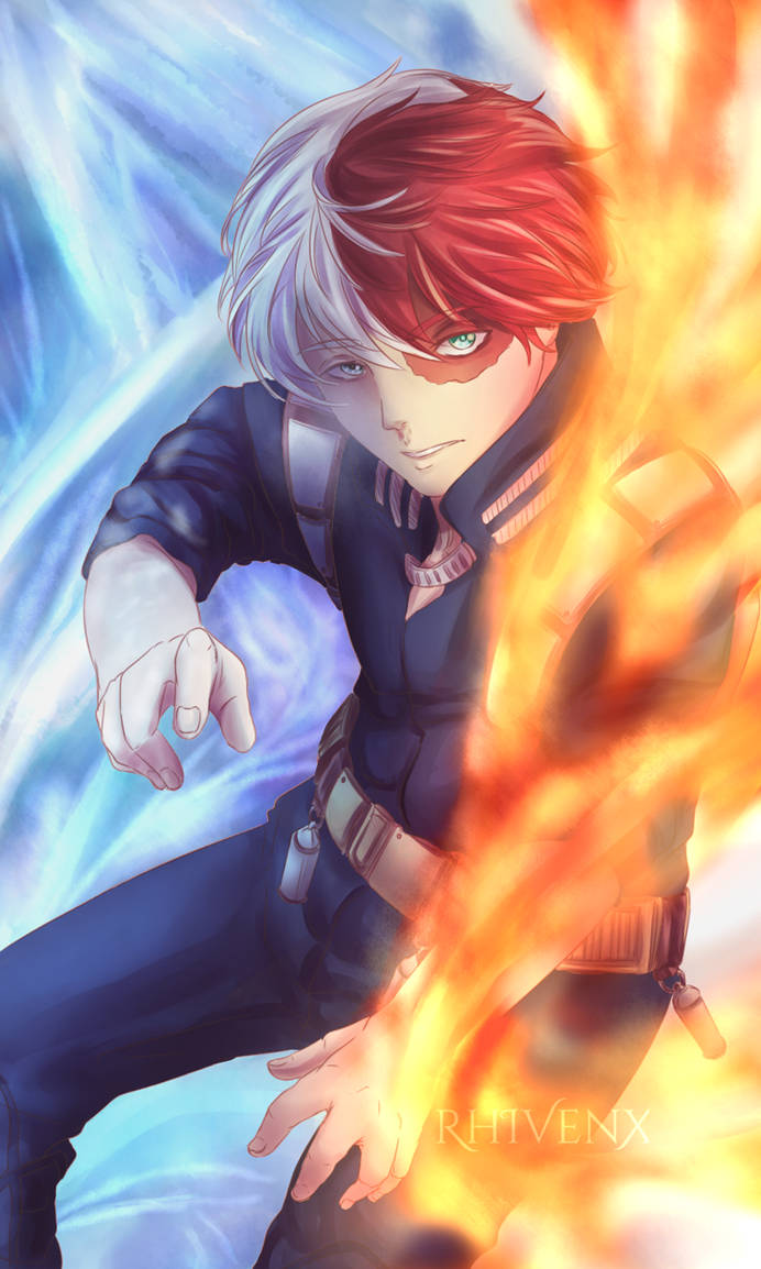 Boku no Hero Academia- Todoroki Shouto +SPEEDPAINT by RhIVenX on DeviantArt