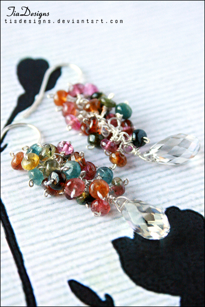 Rainbow Stone Earrings