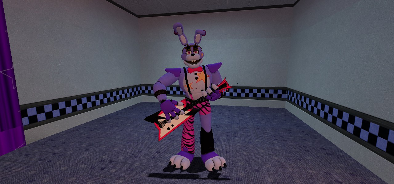 Glamrock Bonnie is back!  Five Nights at Freddy's Security Breach