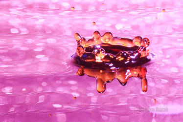 Waterdrop pink tiara