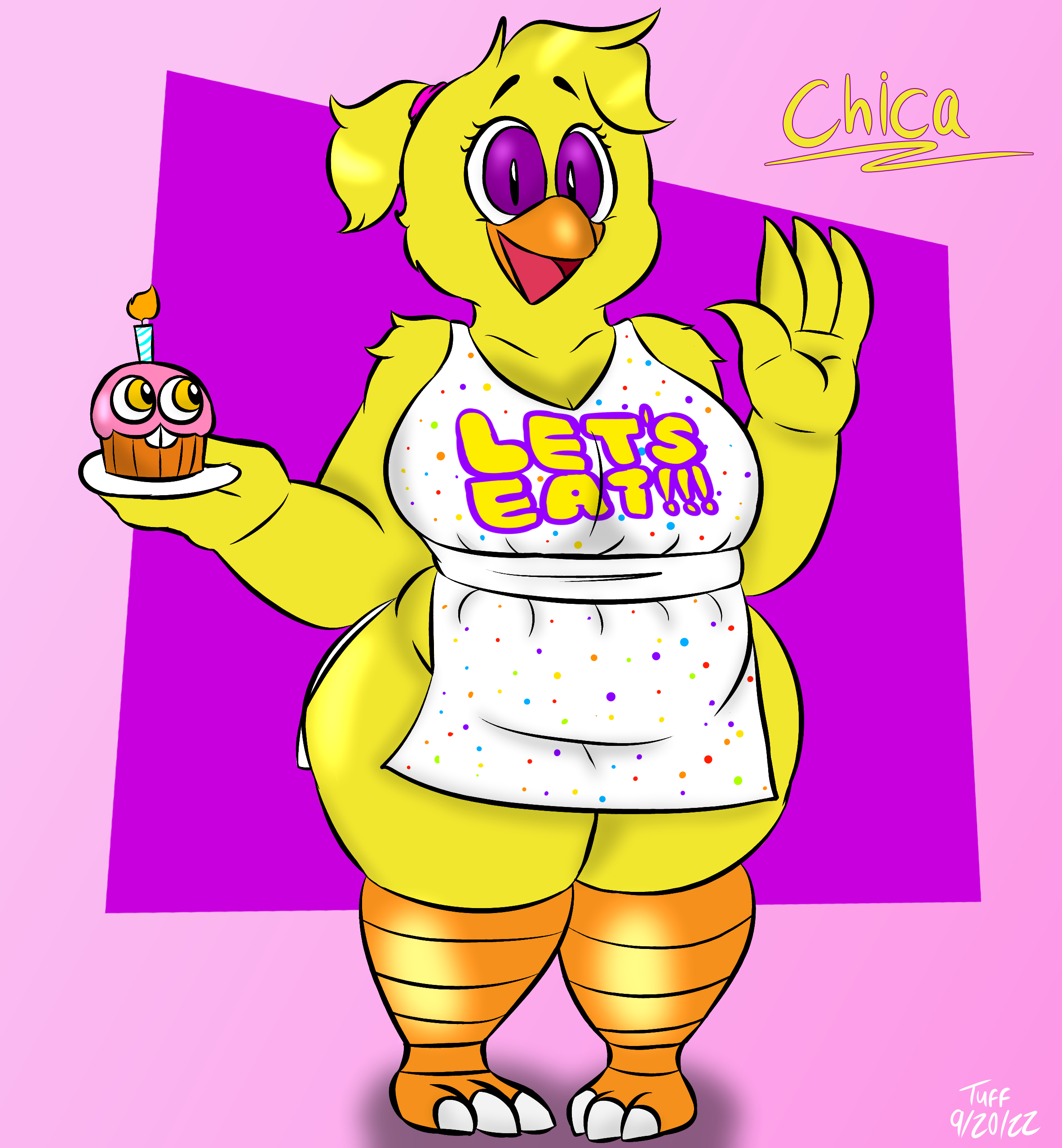 Chica The Chicken (FNAF AU) by TuffArtNG on DeviantArt
