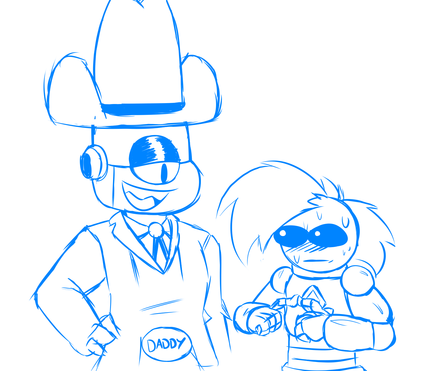 COMM - Lord Cowboy Darrell And Controlbot by TuffTheCat on DeviantArt