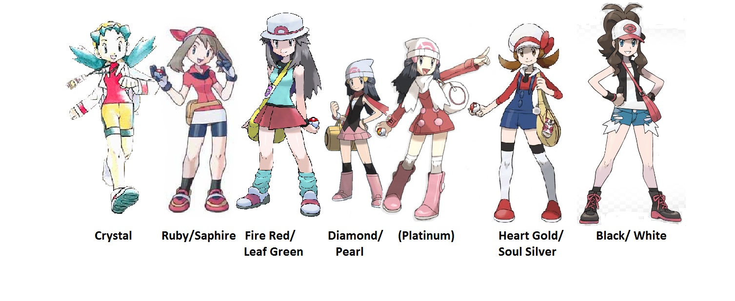 Female Trainers of Pokemon by teamr on DeviantArt