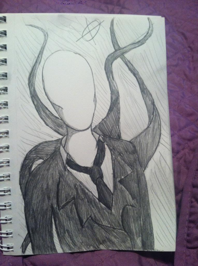 slender man drawing