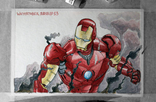 Watertober 2018 n13 - Iron Man