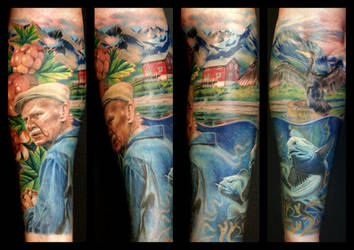 Grandfather tattoo by Sylkvass