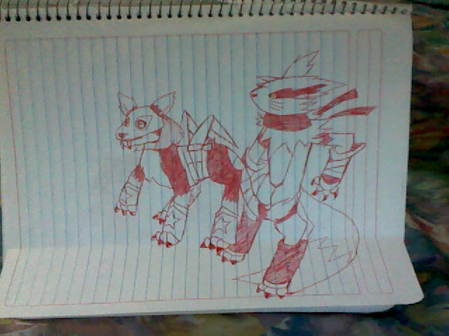 warleomon y firemon by leonarockera on DeviantArt