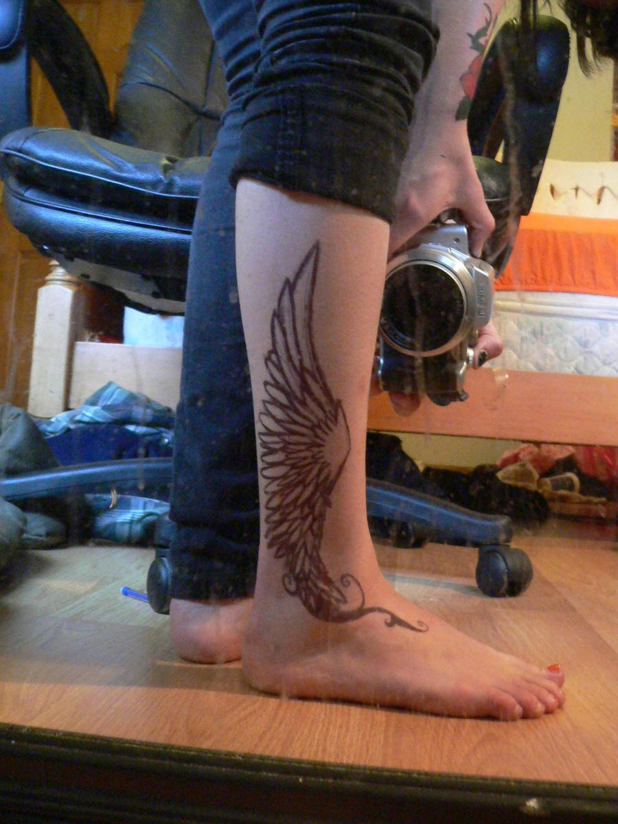 Hermes Ankle Pen Tattoo by JesterJenJen on DeviantArt
