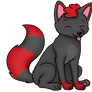 Fox sitting and blepping
